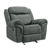 Sorrento Glider Recliner in FB367 Charcoal