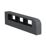 Valari Side Bookcase in Grey PU
