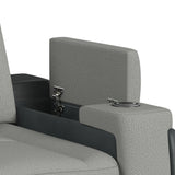 Lantana 2PC Living Room Set in Rocky Cement/Charcoal-Sofa & Loveseat