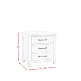 Scott Nightstand W/USB White Finish