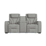 Blitz Motion Loveseat with Console, and LED