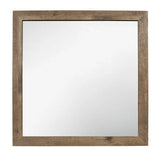 Mandan Mirror in Weathered Pine 1910-6