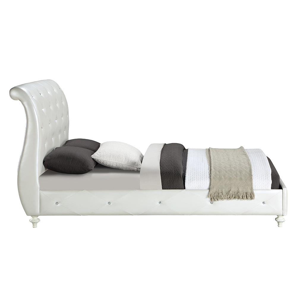 Twin Bed (Padded Sleigh)