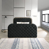 Eastern King Bed w/LED, Fireplace & TV Cabinet