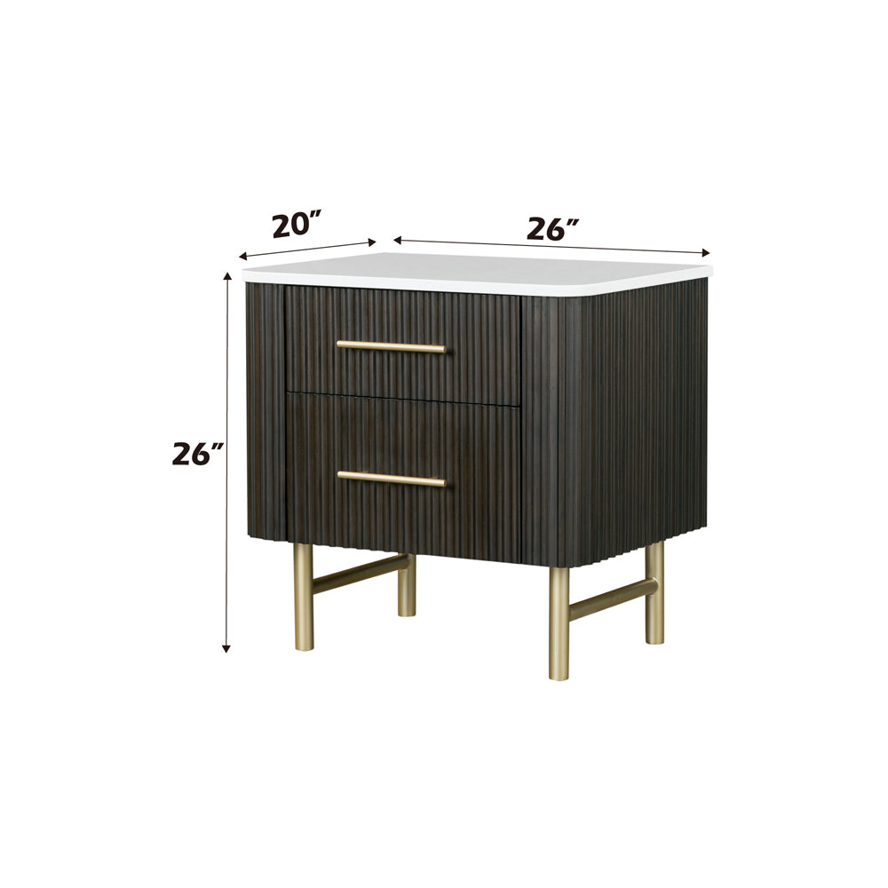Nightstand w/Marble Top