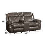 Motion Loveseat w/USB Port & Console