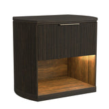 Sylvie Wall Bed Bedroom Set in Dark Brown