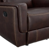 Panther 2PC Living Room Set in Neono Brown-Sofa & Loveseat