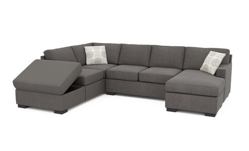 2 Piece Sectional (09,45) - Stellar Smoke