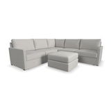 Flex 5-Seat Sectional with Narrow Arm and Ottoman