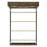 Bailey Queen Bookcase Panel Bed with Bluetooth