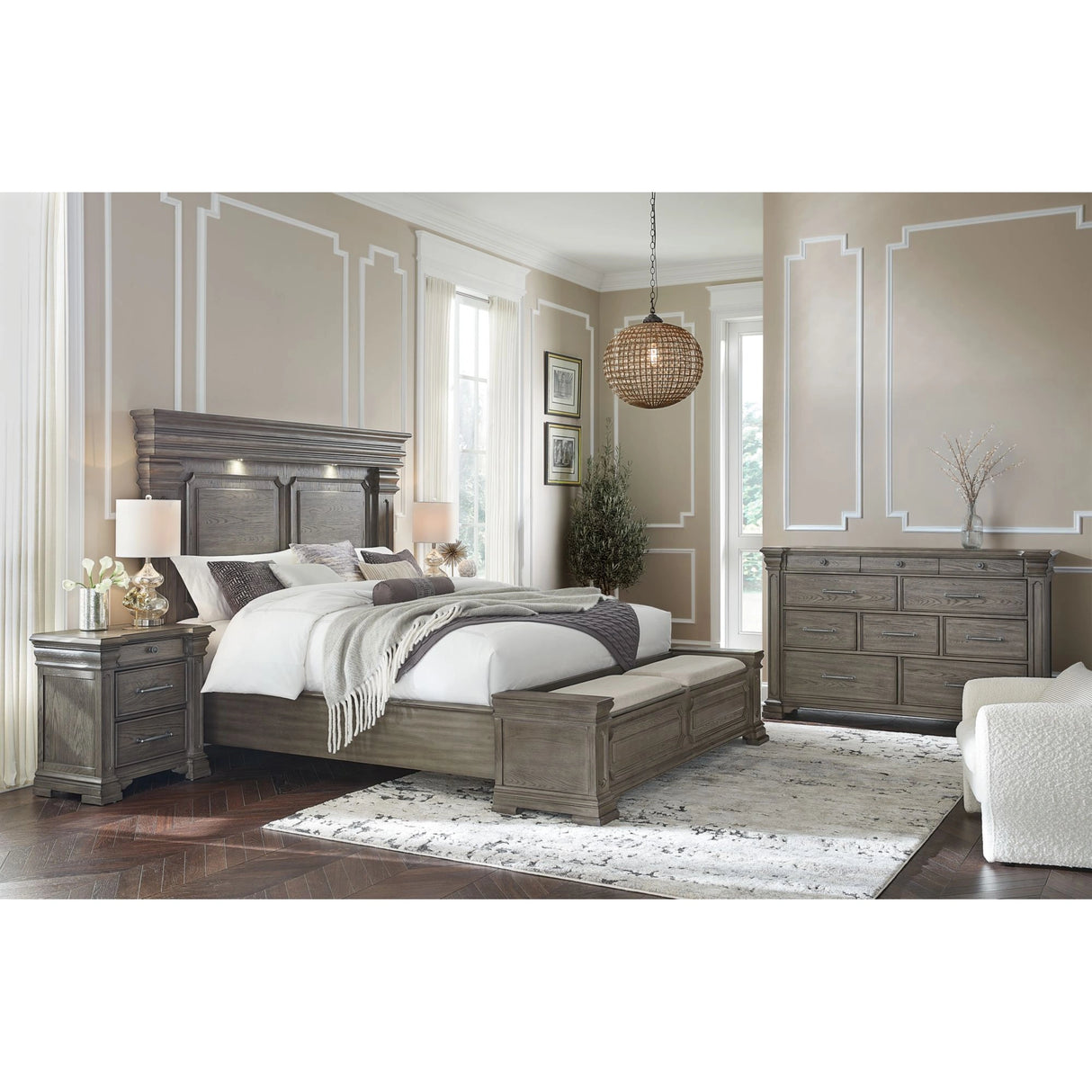 Kings Court Storage Bedroom Set
