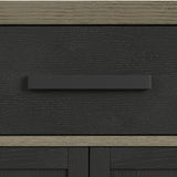 Jemma Buffet and Hutch with Light in Grey and Dark Espresso