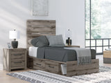 Graystorm Bed with Storage
