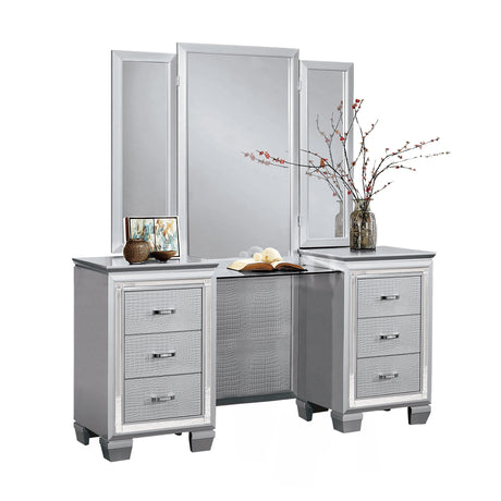 Allura-(3) Dressing Table with Mirror image