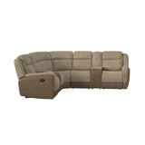 Hornet 3PC Sectional Set with Console and 2 Recliners