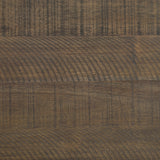 Farmington Storage Dining Bench in Medium Brown and Washed Stone