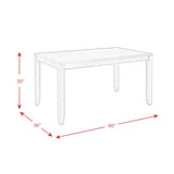 Brock 60"" 7 Pc Dining Set