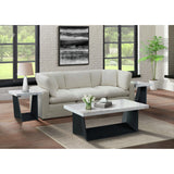 Beckley End Table Complete in White Marble Top