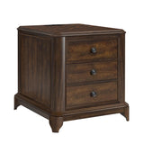 Phillipe 2-Drawer Cabinet with USB in Cherry