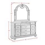Cadenza UPH Bedroom Set with Black PU in Brown