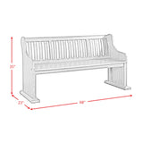 Stone Pew Bench