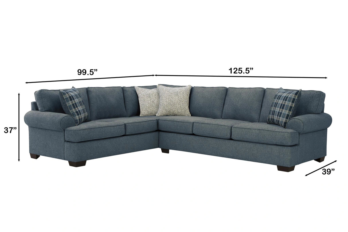 2300 Becker Navy Sectional