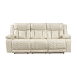 Huron-Power Double Reclining Sofa with Center Drop-Down Cup Holders, Wireless Charger, Magazine Bag, LED and Charging Ports image
