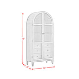 Portico Display Cabinet in Brown Oak