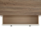 Eastwood Youth 5-Drawer Chest in Brown and Off-White