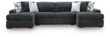 Midnight-Madness Sectional with Chaise