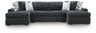 Midnight-Madness Sectional with Chaise