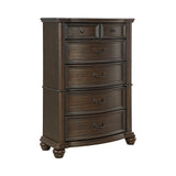 Brunswick Bedroom Set with 2 Nightstands in Mahogany
