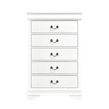 Mayville 5 Drawer Chest in White 2147W-9