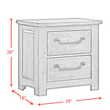 Maverick Bedroom Set with 2 Nightstands