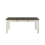 Granby Dining Table in White & Brown 5627NW-72