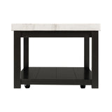 Marcello w/ White Top - Rectangular Coffee Table W/Casters