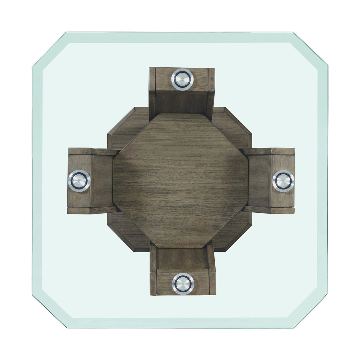 Dapper Square End Table Grey