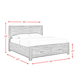 Warner Platform Storage Bed