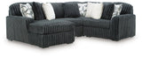 Midnight-Madness Sectional with Chaise