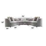 Sectional Sofa w/9 Pillows