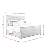 Jax Platform Storage Bed in Cherry