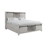 Scott Platform Storage Bedroom Set White Finish