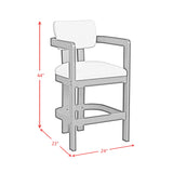 Portland Bar Stool in Black