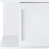 Wendolyn Wine Cabinet with Light in Glossy White