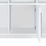 Wendolyn Wine Cabinet with Light in Glossy White