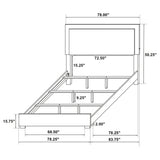 Marceline Panel Bed with LED Lighting