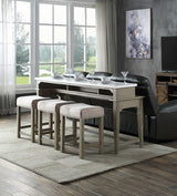 4Pc Pack Counter Height Table Set w/USB Port