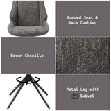 Side Chair wSwivel (Set-2)