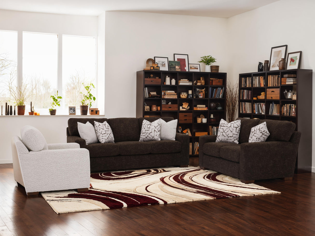 63164G Sofa Chaise Qn Slpr w/Stor Gel